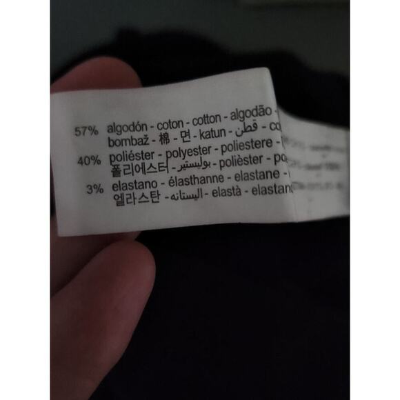 Zara Basic black leopard print ankle‎ pants women M tuxedo style tapered - Picture 2 of 6